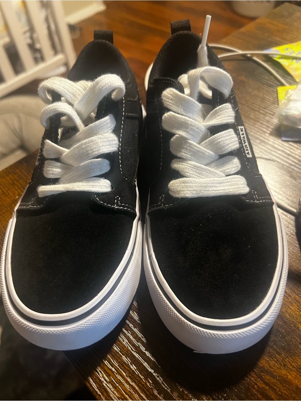 Airwalk Black & White Kids Low-Top Sneakers